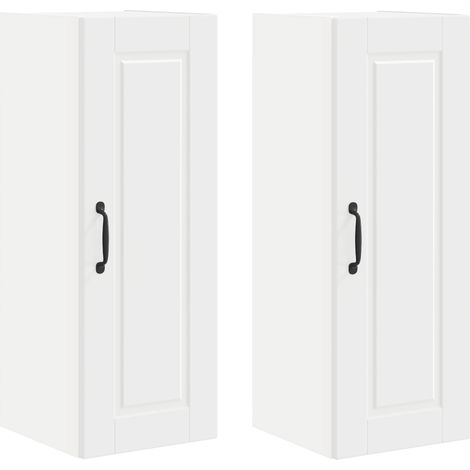 Maison Exclusive - Armadietto a muro PORTO 2 pcs Bianco 30 x 31 x 80 cm