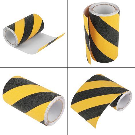 Bande adhésive antidérapante en PVC auto-adhésive de 20 cm x 5 m, résistante à l'usure, pour revêtements de sol de sécurité.