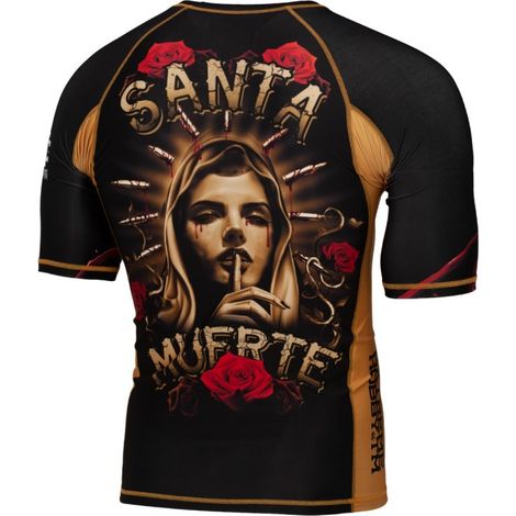 T-shirt anti-UV Santa Muerte à manches courtes pour homme, taille M, de la marque Extreme Hobby.