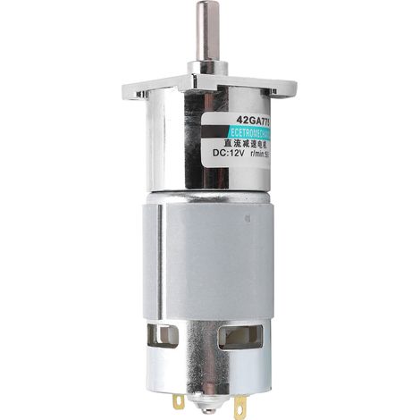 Moteur électrique CC à engrenages, miniature, basse vitesse, sens horaire/antihoraire, aimant permanent, usage industriel automatisé, 12V XD-42GA775, 50 tr/min (1/5)