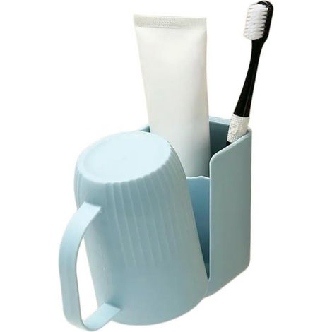 Kit Mural Salle Bain Porte-Gobelet Anti-Poussiere Brosse Dents (1/5)