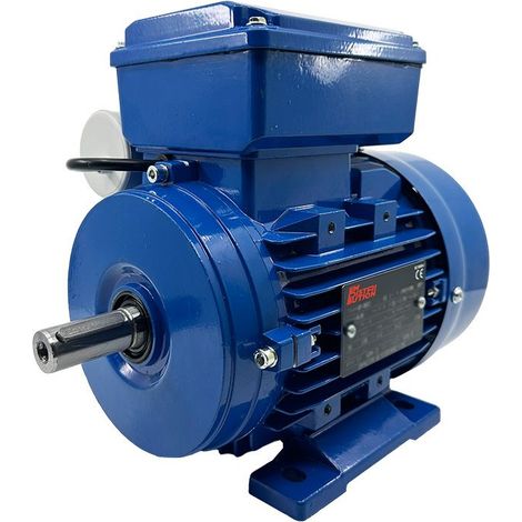 Moteur Électrique Monophasé B3, 0.75 KW, 3000 TR/MIN, HA 71, 230V, Alu - Carcasse réduite (1/5)