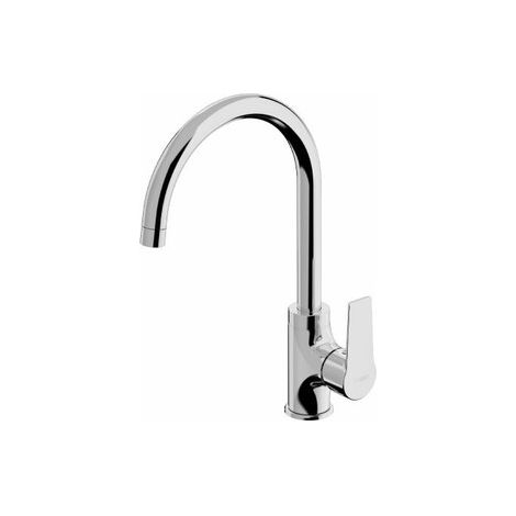 Mitigeur robinet de cuisine chromé NF avec bec orientable NF (1/2)