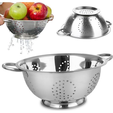 Colador de cocina de acero de 24 cm