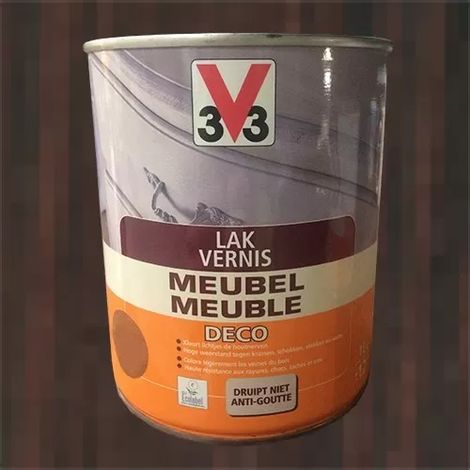 V33 Vernis Meuble Déco Wengé mat 0,25 L (1/3)