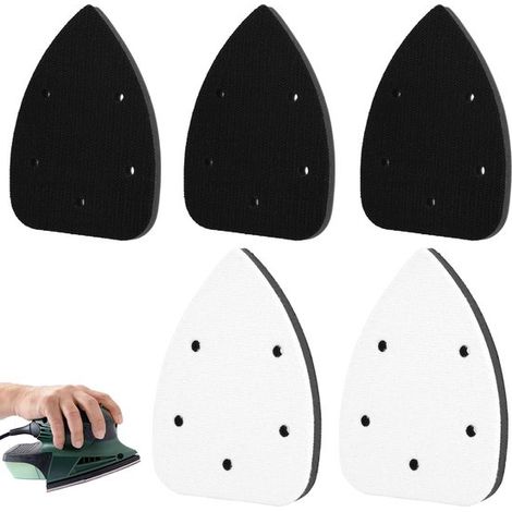 Dailygoods - Set di 5 supporti di carta vetrata per levigatrice a mouse