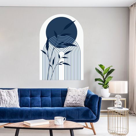 Papier peint intissé pré-encollé fresques géantes - FRESQUE ARCHE LIGNES DE LUNE - 90x60cm (1/4)