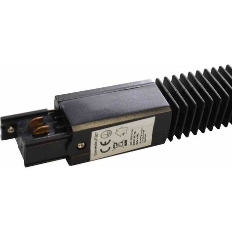 Connecteur de lampe pour rail d'éclairage noir à 3 circuits Type : Flexi (1/3)
