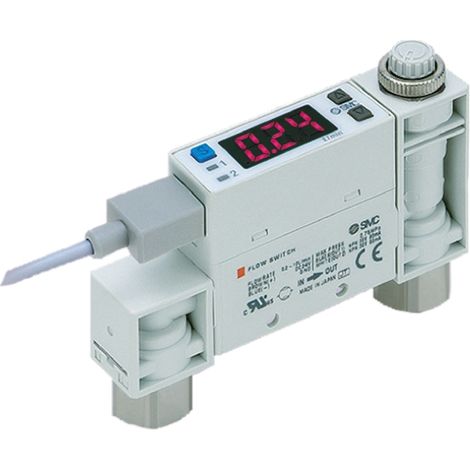 Régulateur de débit SMC 0,5 25 l/min PNP pour tuyaux : 6 mm ( Prix pour 1 )
