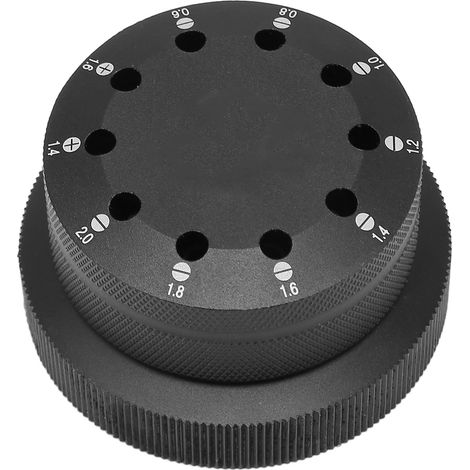 Tournevis de précision professionnel multifonction, socle rotatif noir pour montre, embouts de rechange, outil de réparation horloger, base pivotante 360°, étui de rangement, lot complet. (1/5)