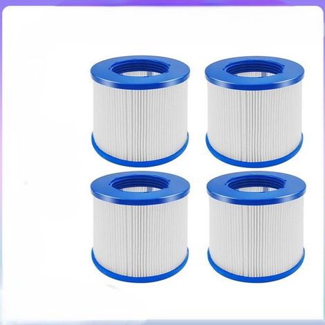 Lot de 4 cartouches filtre compatibles GYMAX SPA PMSPA-P154 8106, Pure2improve, spa gonflable/jacuzzi, filetage (1/4)