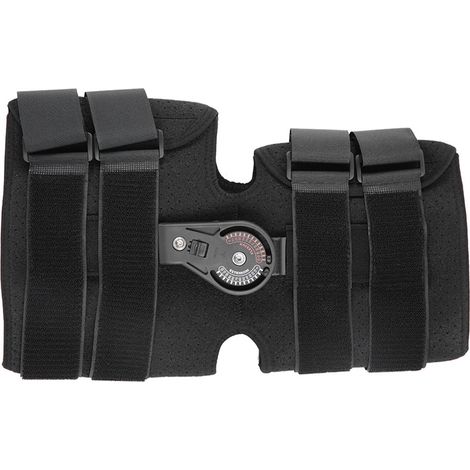 Attelle courte réglable pour genou avec embout, protection ligamentaire et arthrose, taille L, soutien médical pour blessures (1/5)