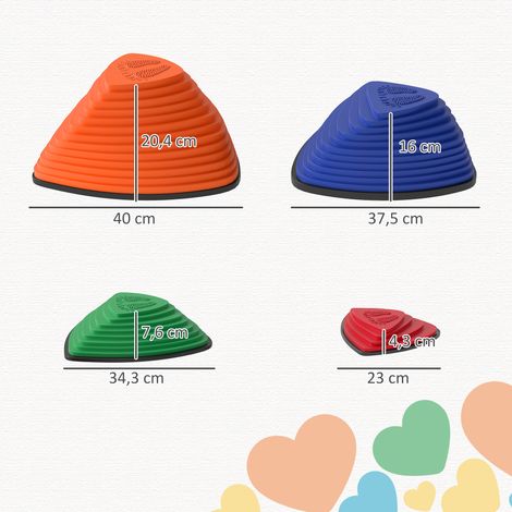 Juego de 9 losas antideslizantes para caminos, aptas para uso interior y exterior, apilables, colores surtidos. (1/5)