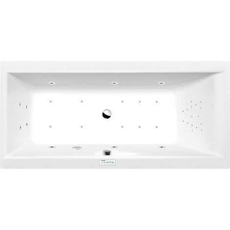 CLEO Baignoire balnéo, 160x70x48cm, Highline Hydro-Air, chrome (1/4)