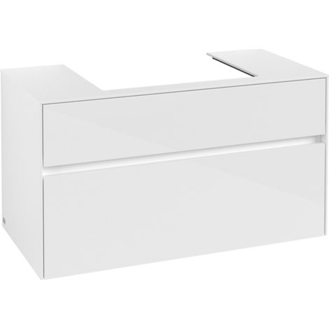 Villeroy & Boch Collaro Meuble sous-lavabo, 2 tiroirs, lavabo au