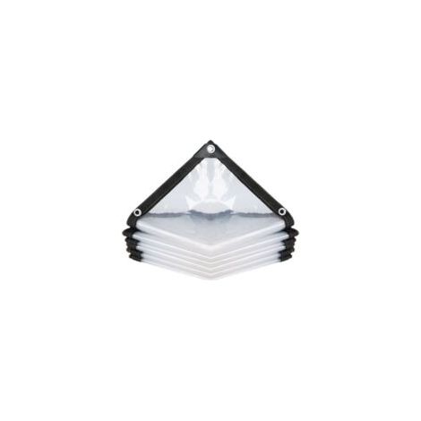 Wasserdichte, perforierte, transparente Plane – Abdeckung für Gartenmöbel – für den Außenbereich – schützt vor Regen, Wärmedämmung für Pflanzen, Möbelbezug – 200 x 200 cm – Crezuo