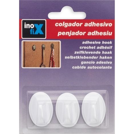 INOFIX COLGADOR  ADHESIVO MINI BLANCO (1/3)