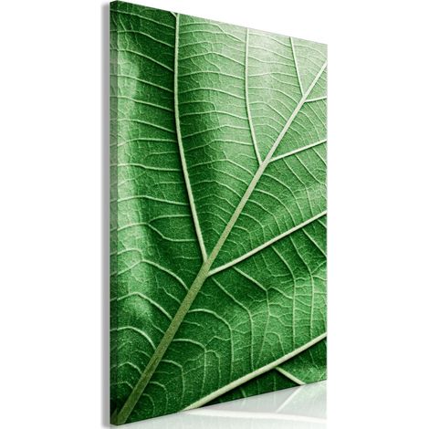 Dipinto - Foglia di malachite (1 parte) verticale (1/4)