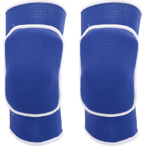 1 paire de genouillères de protection en mousse épaisse pour la danse, le yoga et divers sports (bleu) (1/5)