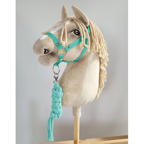 Hobby Horse Set: A3 Halfter + Strickleine - Mint (1/3)