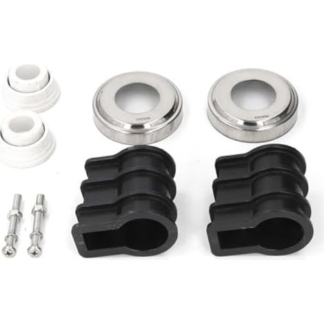 Kit de remplacement pour escalier de piscine, plaques de protection en acier inoxydable, boulons, écrous, ancrages pour tube de 42 mm, rampe de piscine (1/5)