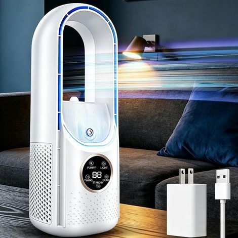 Venttilateur de Bureau Sans Pales, Ventilateur de Bureau Sans Pales für Bureau, Maison oder Chambre (Sans Pile)