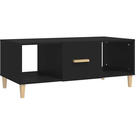 Maison Exclusive - Mesa de centro madera contrachapada negro 102x (1/5)