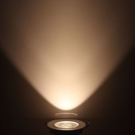 Plafonnier LED COB en aluminium, encastré, pour décoration intérieure, diamètre d'ouverture 69 mm, 3 W, 110 V, blanc chaud (1/5)