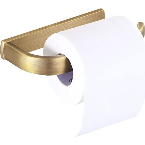 Porte Rouleau Papier Toilette Laiton Antique 19,3x8,6x2,6cm Dérouleur Papier Accessoire WC,Déco Murale WC,Distributeur Papier WC Accessoire Toilettes Salles de Bains (1/5)