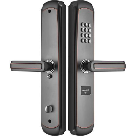 Mechanical Digital Door Lock Button Keyless Button Code Key (Color: Silver)