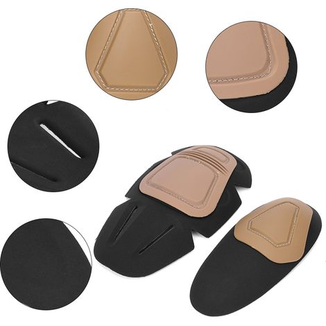 Genouillère robuste pour pantalon de combat, confortable et durable, couleur camouflage