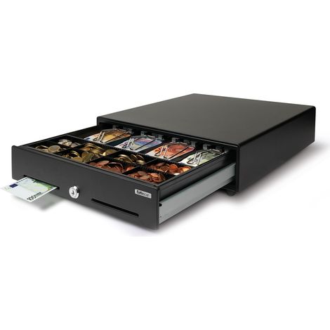 Cassetto per contante Safescan SD-3540 Nero con Serratura a 3 Posizioni