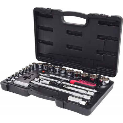 KS Tools 1/2 CHROMEplus Steckschlüssel-Satz, 28-tlg