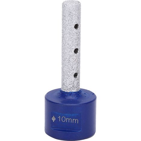 Foret diamanté à fileter, fraise à aléser et polir, tige droite 10mm, soudée, pour perçage et finition (1/5)