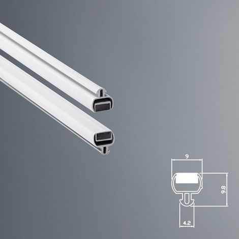 Guarnizione Magnetica Box Doccia in Gomma EC-MAG-03 - KIT 2 PEZZI Grigio