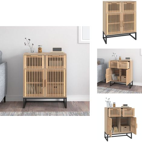 Buffet 60x30x75 cm bois d'ingénierie - Buffet - Commode - Rangement - Mobilier - Salle À Manger (1/5)