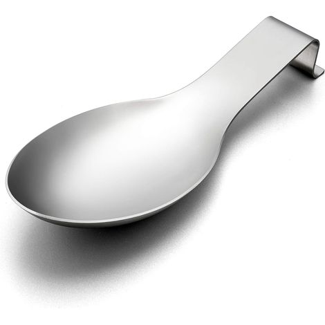 Stainless Steel Spoon Rest, Ladle Holder, Spatula, Heavy Duty, Dishwasher Safe- (1/5)