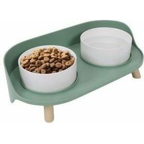 m-pets M.PETS ALTITUDE Gamelle double surélevée acier inox