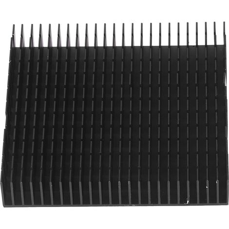 Module dissipateur thermique en aluminium, refroidissement haute puissance pour circuit imprimé du processeur, 120 mm x 120 mm x 20 mm, noir. (1/5)