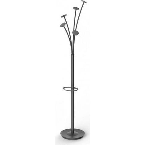 Alba Klassischer Kleiderständer Schwarz 187 cm Metall