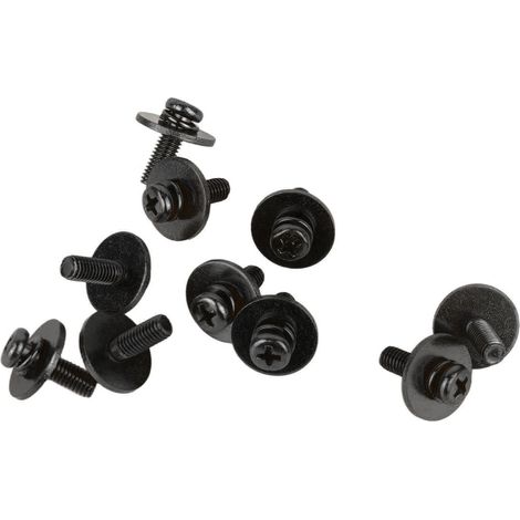 Lot de 10 Vis de Serrage pour Batterie, Remplacement Métal Accessoire Percussion, Crochet Oreille Montage Noir, Kit Fixation Tambour (1/5)