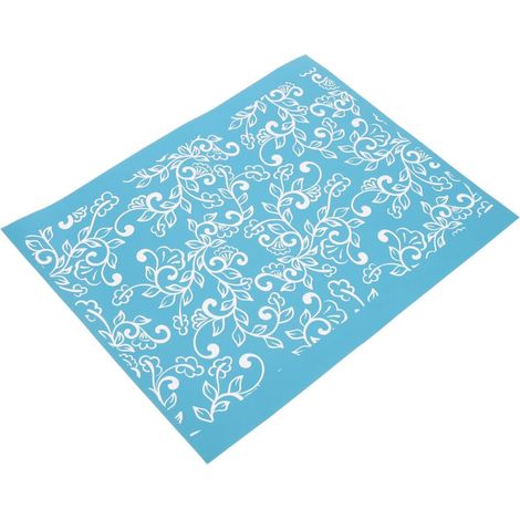 Pochoir à Écran en Maille Lavable Adhésif, Modèle Délicat en Tissu Réutilisable, Résistant la Déformation, pour Sérigraphie sur Murs et Livres (1/5)