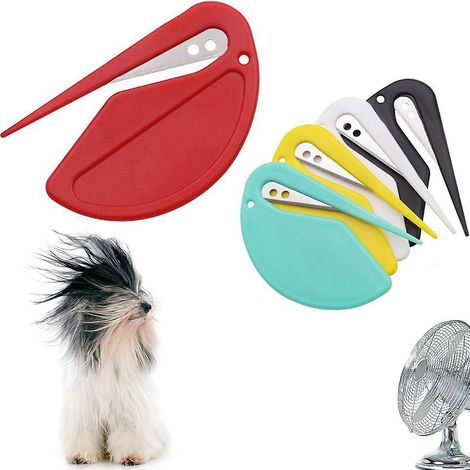 Ouvre-lettres et coupe-enveloppes, lot de 5 lames de rasoir en plastique pour enveloppes, colis, papier, boîtes et courrier, tranchant et efficace - ouvre les enveloppes en un clin d'œil (1/5)