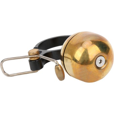 Sonnette rétro pour vélo en alliage cuivre-aluminium, accessoire vintage doré pour bicyclette (1/5)