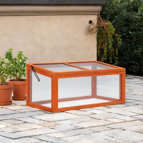 Serre de jardin en bois avec toit ouvrant 90 x 46 x 40 cm (1/5)