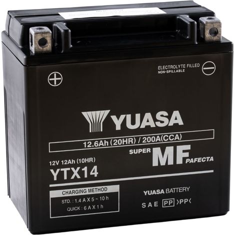 BATTERIA DI RICAMBIO AGM SLA YTX14-BS YUASA (1/4)