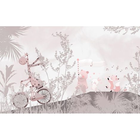 Papier peint panoramique Enfants - Animaux - 130 cm x 81 cm (1/2)
