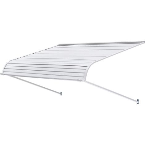 VEVOR Auvent de Porte deEntree 152,4x106,6 cm Marquise de Porte Exterieure Aluminium Abri de Protection Contre Pluie, Neige, Soleil, Auvent Stable pour Portes deEntree, Fenetres de Porches, de Balcons