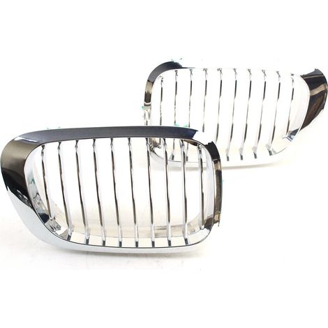 Grille Radiateur - Chrome - Pour BMW E46 Coupé Cabrio 1999-2003 - Lot De 2 Pièces (1/5)