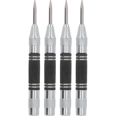 Kit de 4 poinçons automatiques en acier rapide de 12,7 cm (5 pouces) pour installation et maintenance (noir et blanc) (1/5)
